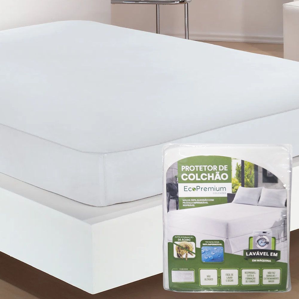 PROTETOR COLCHAO ALGODAO IMPERMEAVEL SOLT